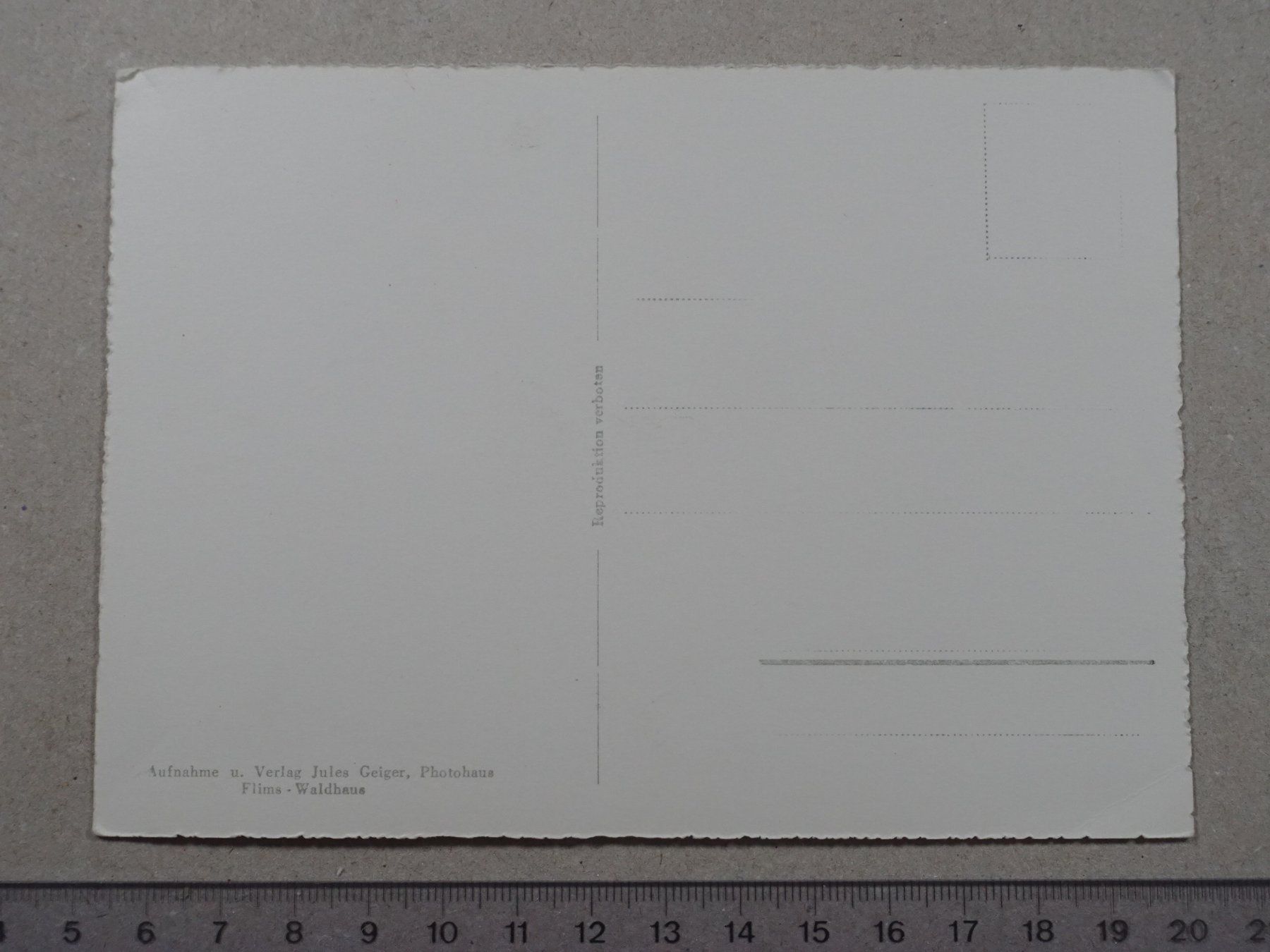 Cartoline postali: Flims, Dorfpartie, Flimserstein – Usato da Lenzburg venduto da fh1 1