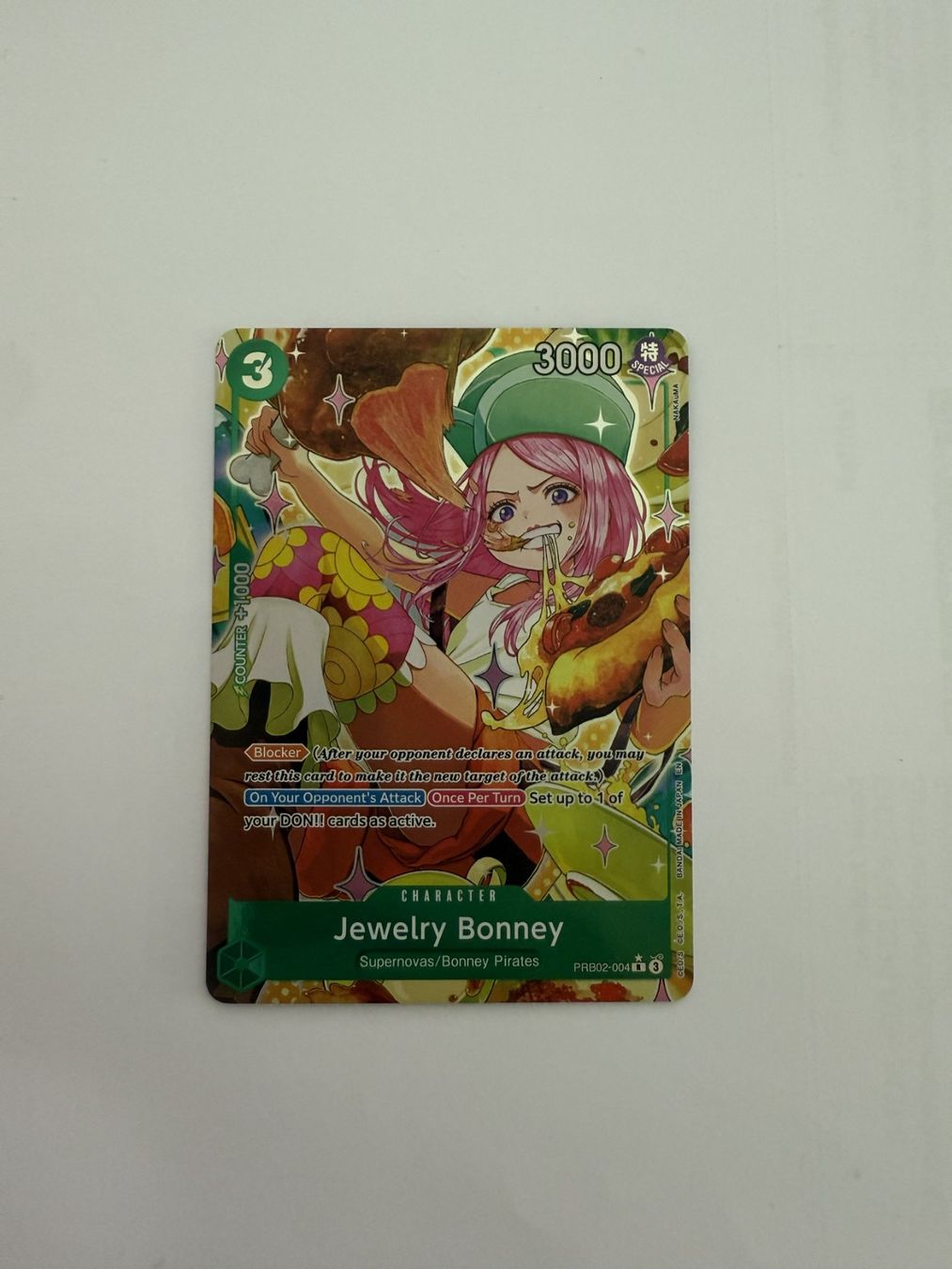 Bandai Carte collezionabili: Jewelry Bonney PRB02-004 – Nuovo (secondo la descrizione) da Urtenen-Schönbühl venduto da jul_c8v2