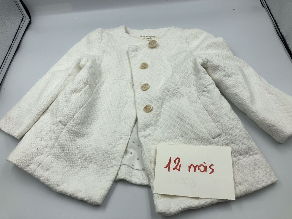 Manteau Bébé Fille Fausse Fourrure Avec Capuche - Cape Baptême Princesse Chic, Pour Cérémonie, Noël, Hiver, Tailles 3-24 Mois