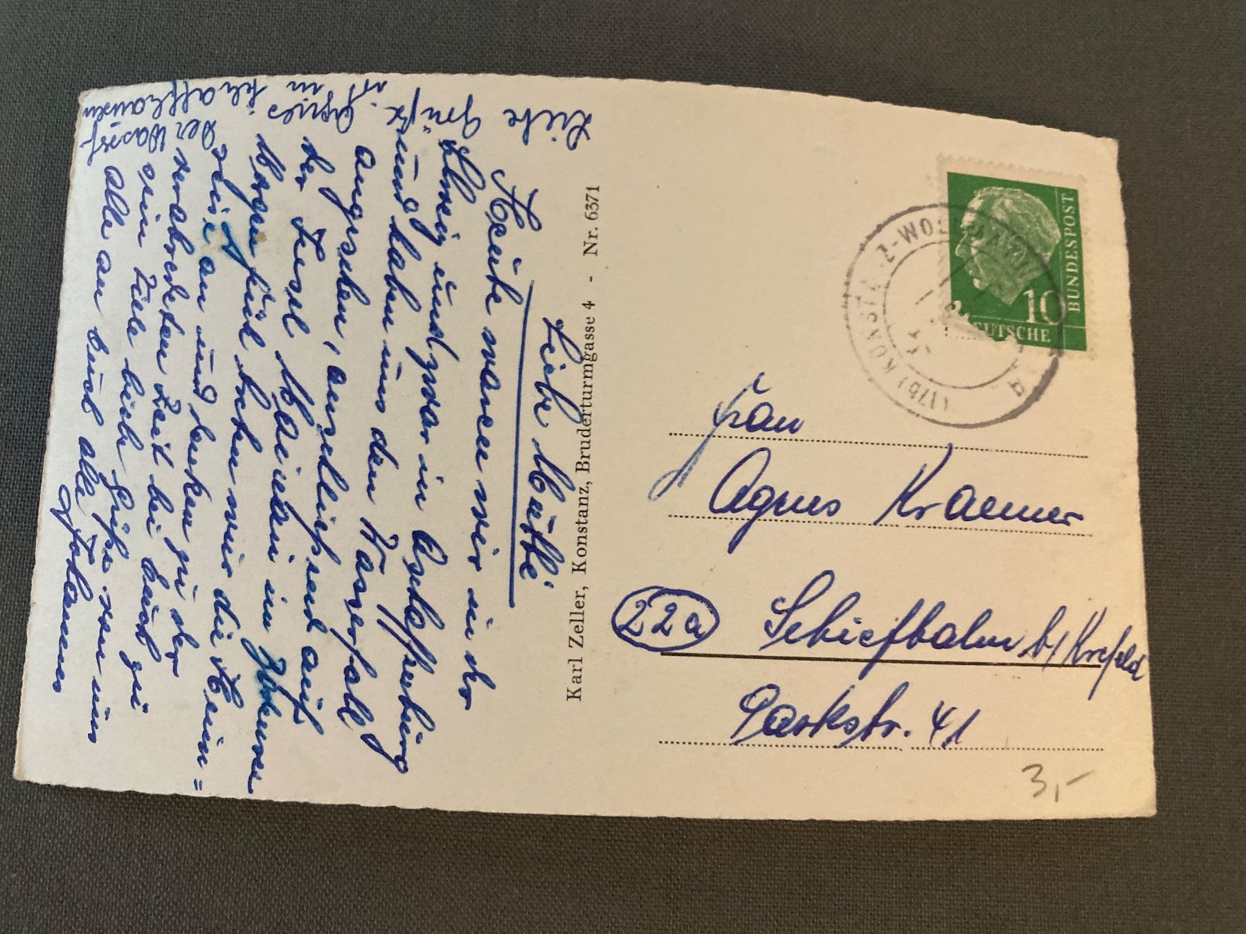 Cartoline postali: Alte Ansichtskarte vom Bodensee, ca. 1930er – Usato da Zürich venduto da mik_h9ty 1