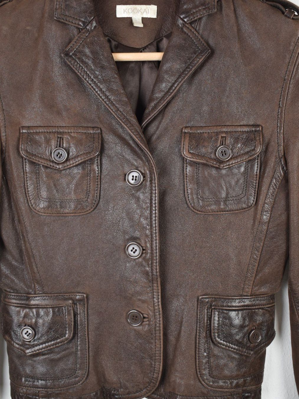 Kookai Giacche: Kookai Lederjacke Gr.36, braun – Usato da Nürensdorf venduto da 2ND_STORY 4