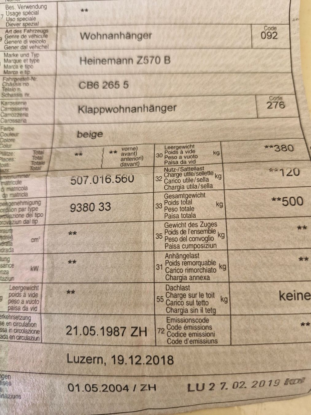 Veicoli da campeggio: zeltklappanhänger – Difettoso da gansingen venduto da elsulesida 8