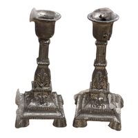 Vintage - 2 Kerzenständer für Puppenstube - 5 cm gross