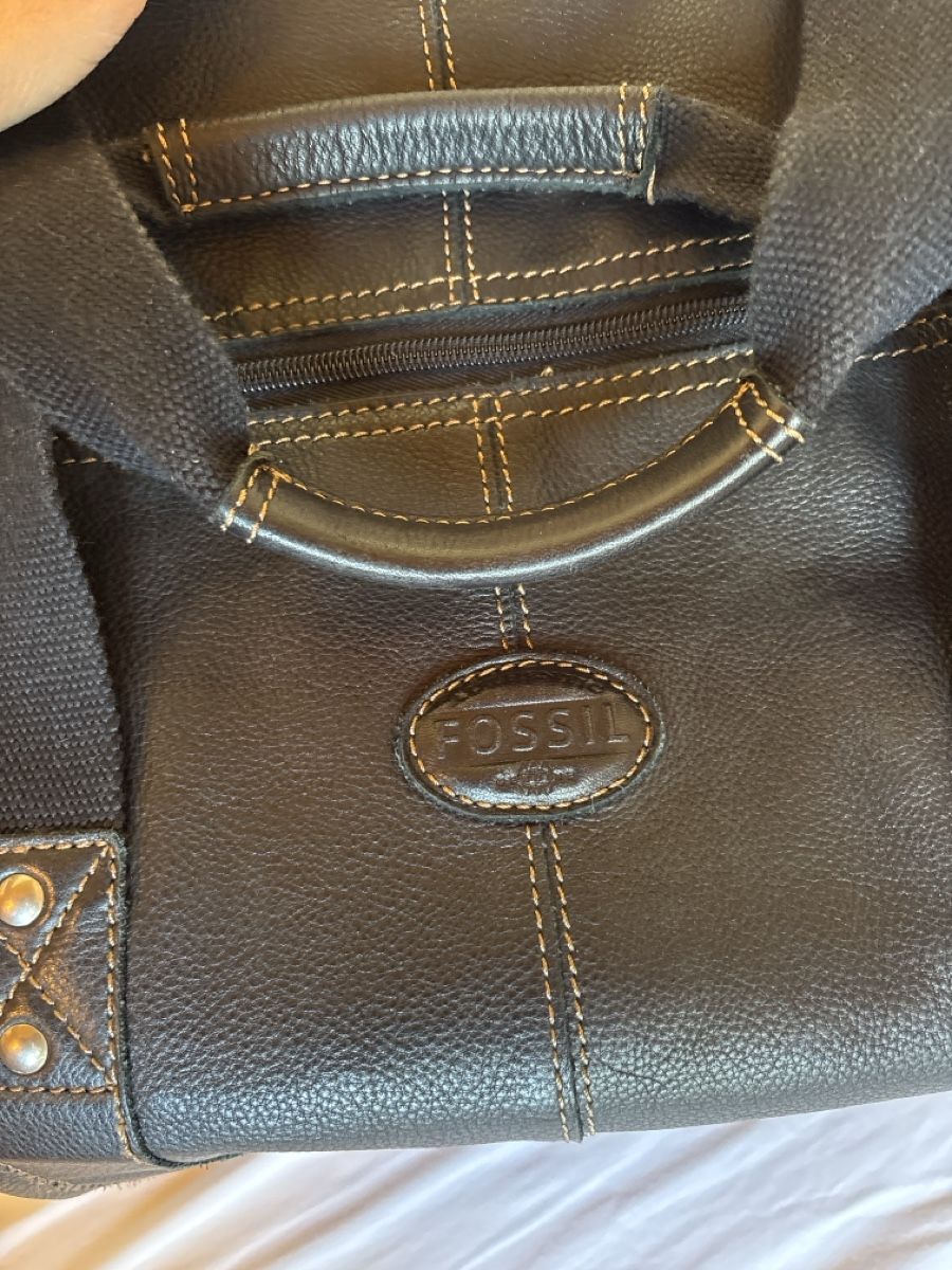 Fossil Borse: Fossil Weekender - schwarzes Leder - neuwertig – Nuovo (secondo la descrizione) da Mönchaltorf venduto da kristy_b 1