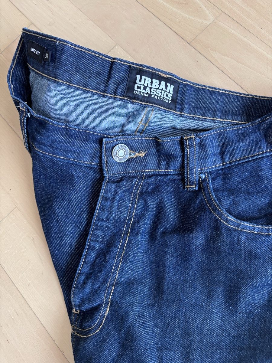 Jeans: Urban Classics Denim Jeans, Loose Fit, Size 34, Unisex – Neu (gemäss Beschreibung) aus Zürich von Grothschild 4
