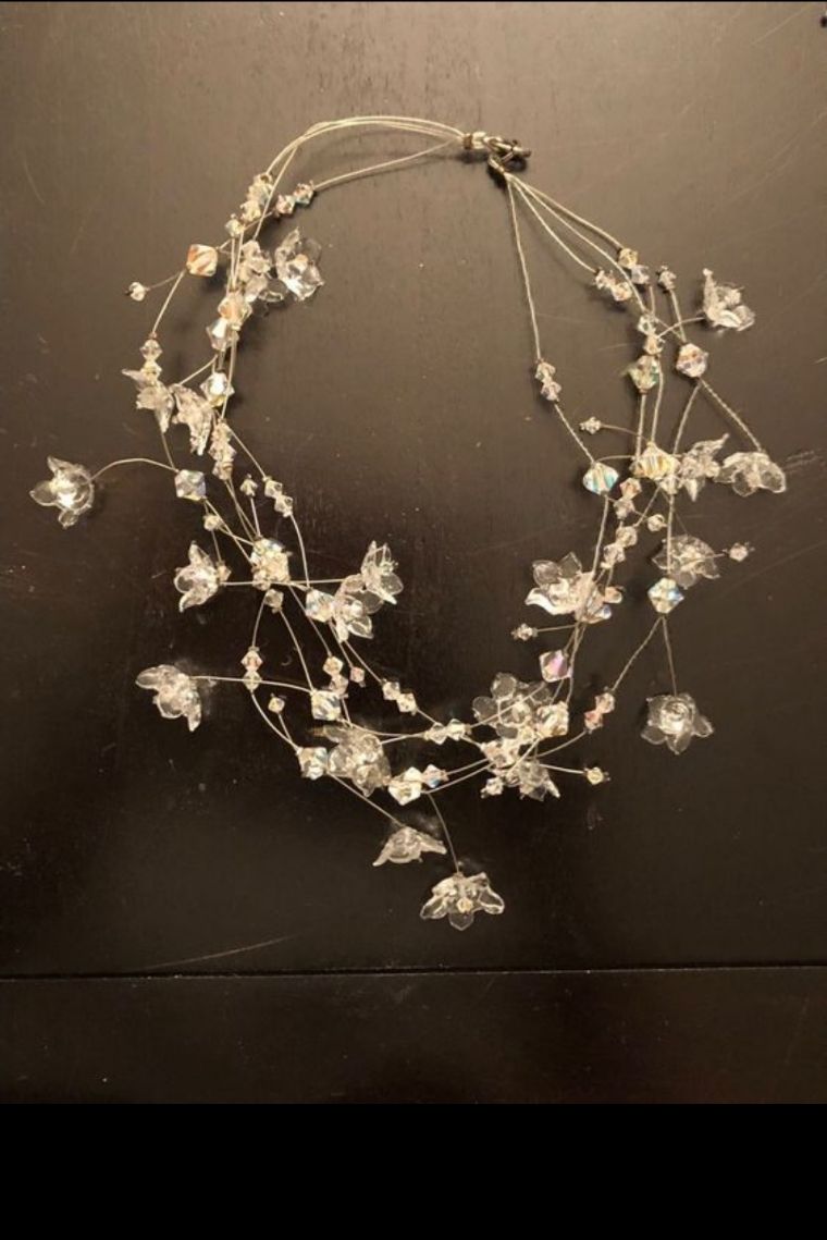 Catenine: Hand made necklace - white/clear – Usato da Dübendorf venduto da rol_fm6d