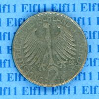 DEM___2.00 1962G Planck vz 2 Deutsche Mark
