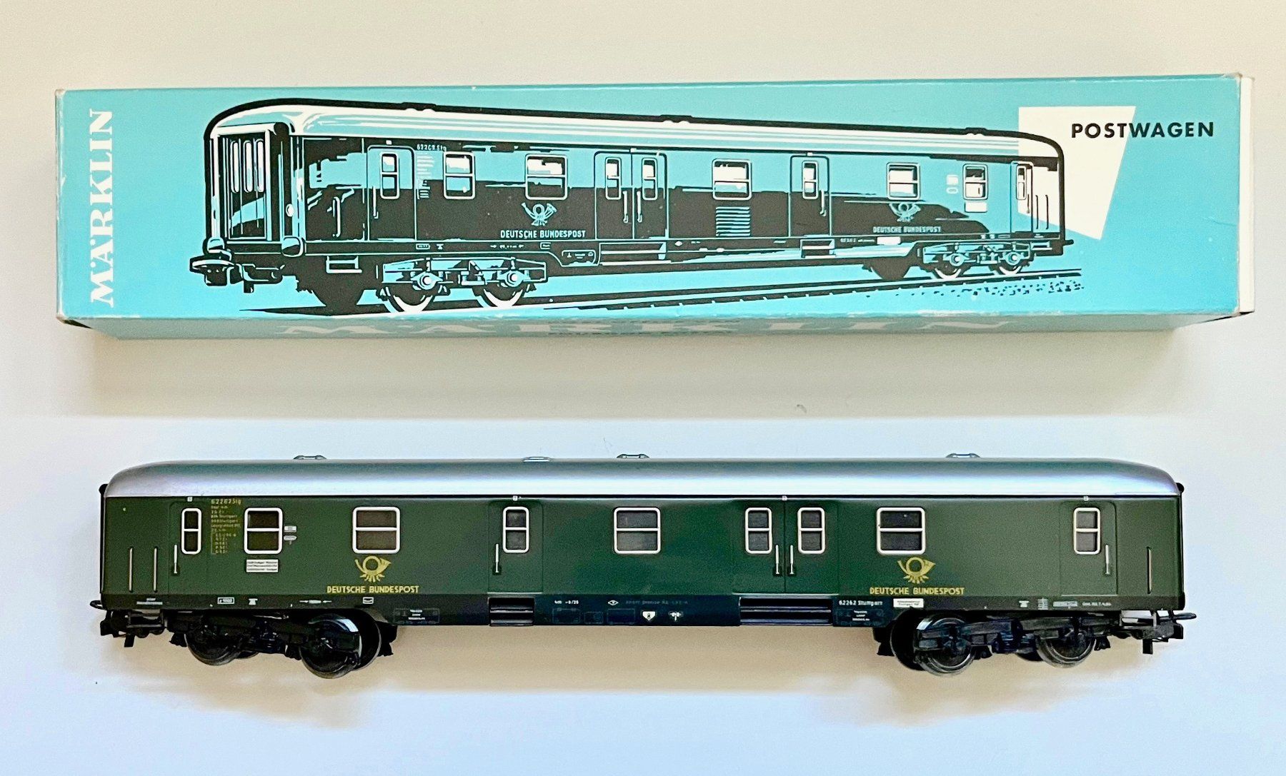 Märklin Modellini di ferrovie: Märklin 4047 Postwagen von 1968 – Usato da Bleiken venduto da hbw45
