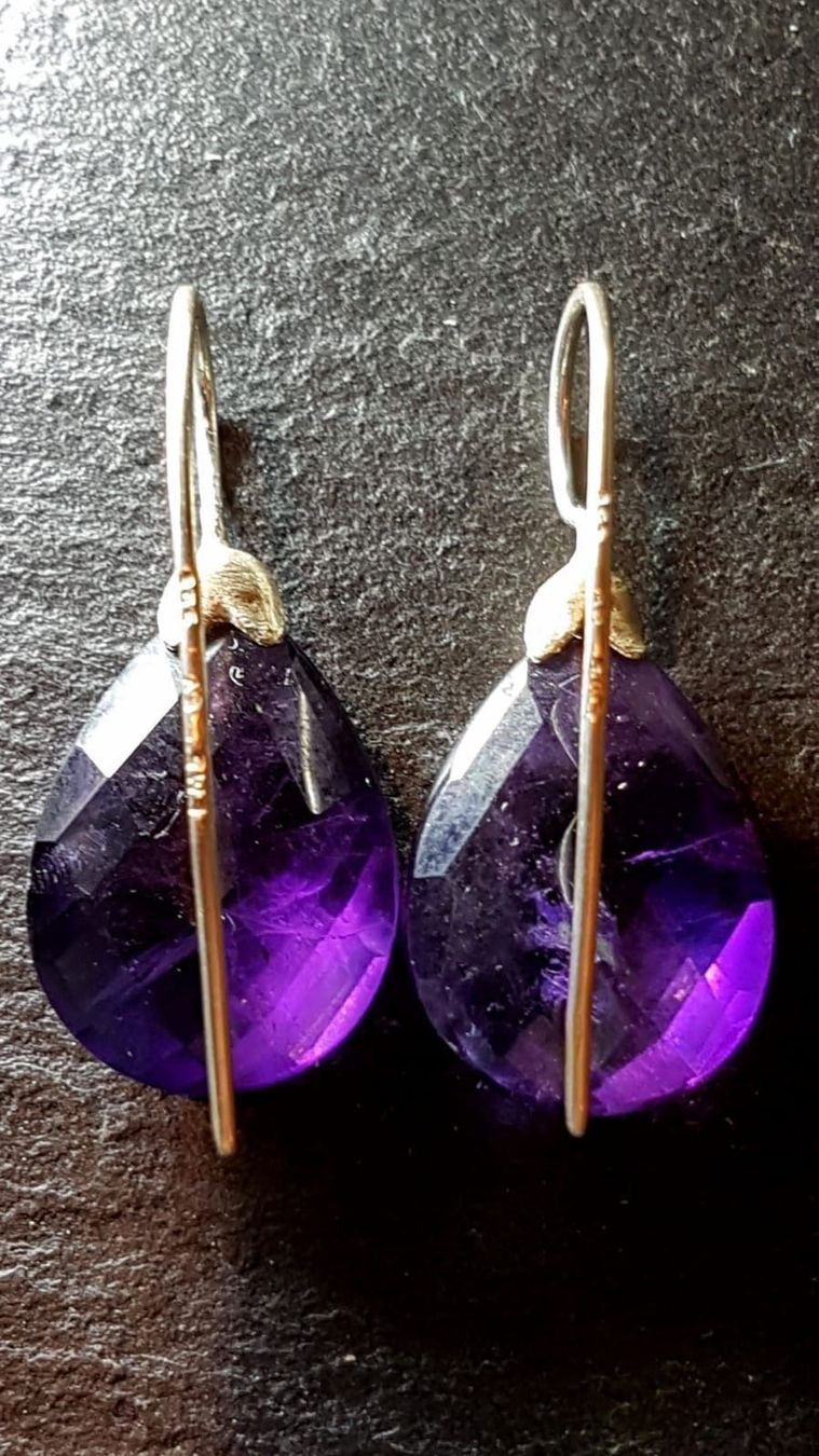 Orecchini pendenti & Orecchini a lobo: Boucles d'oreilles argent et améthystes – Nuovo e nell'imballaggio originale da Veyrier venduto da Leilazizou 3