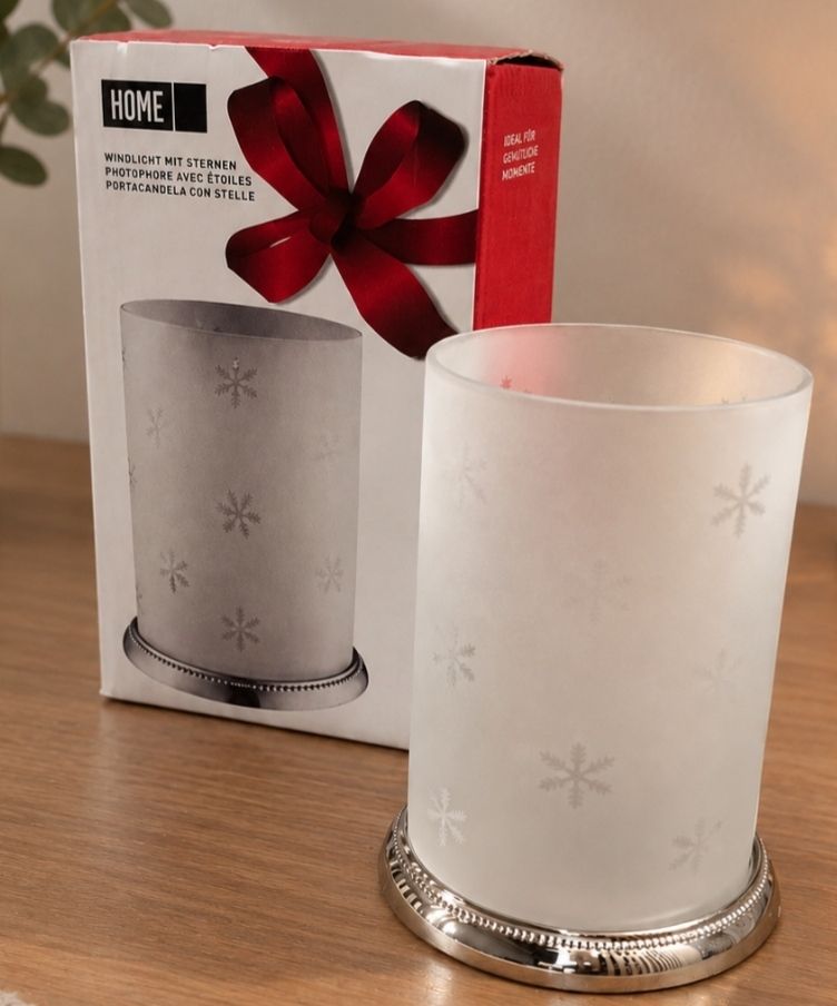 Portacandele: Windlicht Home mit Sternenmuster weiss  – Nuovo e nell'imballaggio originale da Basel venduto da and_m5k5