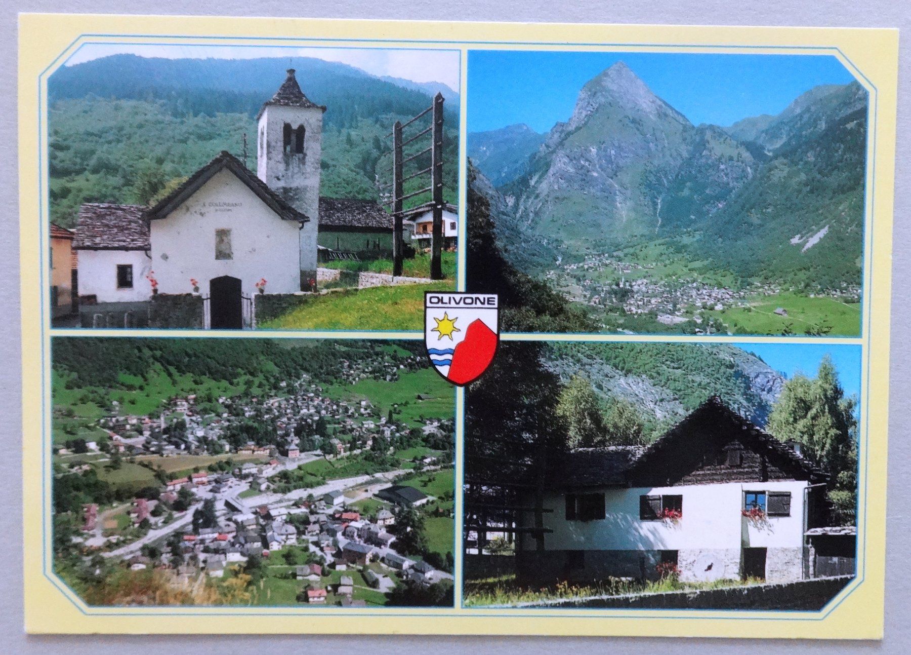 Ansichtskarten: Olivone 900 m s.m., Val Blenio – Gebraucht aus Fétigny von Billy2miny