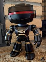 Roboterfigur - Handbemalte 3D-gedruckte: 17,5 cm - Schwarz