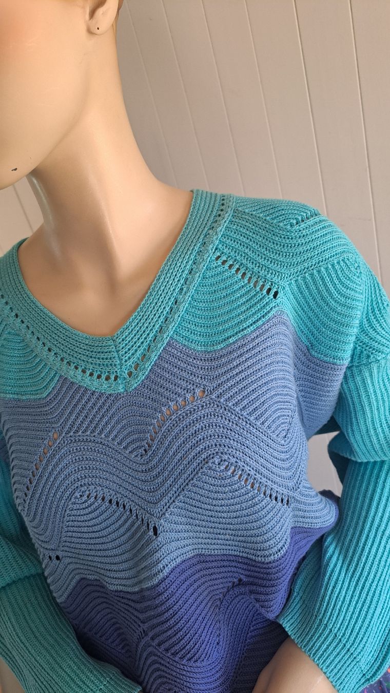 Maglioni & Felpe: GHIRODELLI 80s VtG Strickpullover Ajour Pullover L 42 44 – Usato da Mollis venduto da Fauchi99 3
