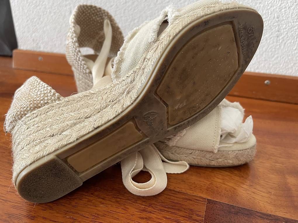 Scarpe da donna: Espadrilles Gr.37 Ivory, zum Binden  – Usato da Buchs ZH venduto da wunderwelt74 3