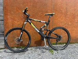 Mountainbike WHEELER  freeride dual suspension schwarz/gelb