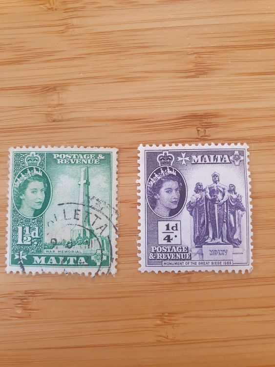 Timbres de collection Malte, Elizabeth II, rare! (D'occasion) à Moutier ...