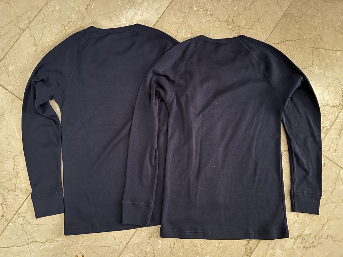 Odlo Biancheria intima: 2 Thermo Shirts Langarm Basic Layer 152 dunkelblau – Usato da Jona venduto da simsa02 3