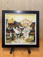 Gemälde "Asiatische Impressionen" mit Rahmen, Top! (50)