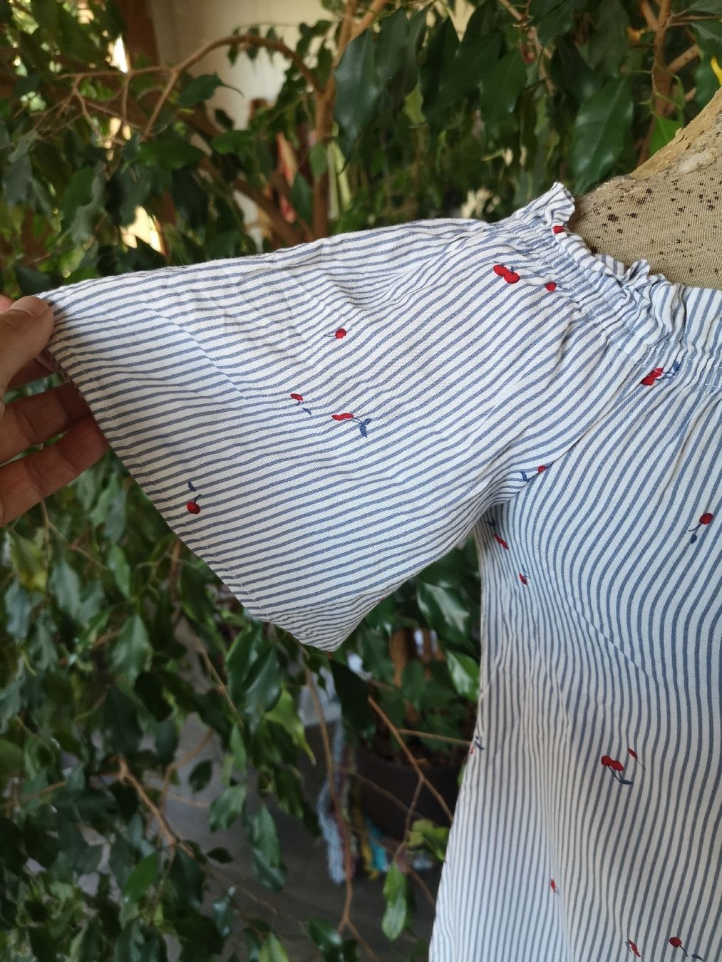 C&A Top: Haut rayé motif cerises – Nuovo (secondo la descrizione) da Fresens venduto da nat_n8xd 2