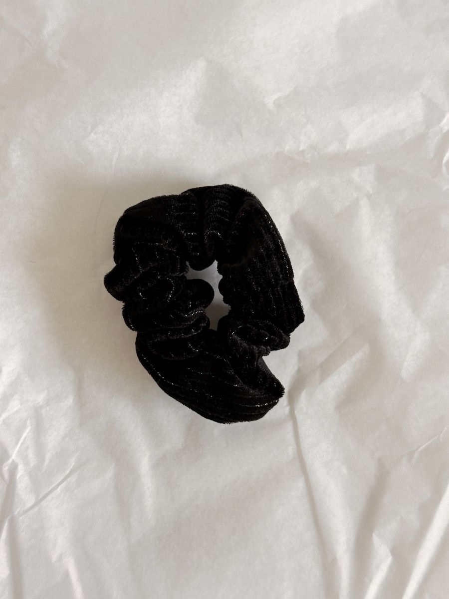 Accessoires pour cheveux: Scrunchie Schwarz Samt mit Glitzer, neu – Neuf avec emballage d'origine à Zürich par MaxZurich 2