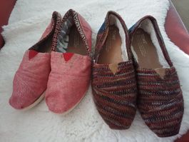2 Paar TOMS Schuhe Gr.W6 /36,5