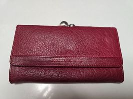 Geldbörse Sticks and Stones Leder Rot Portemonnaie