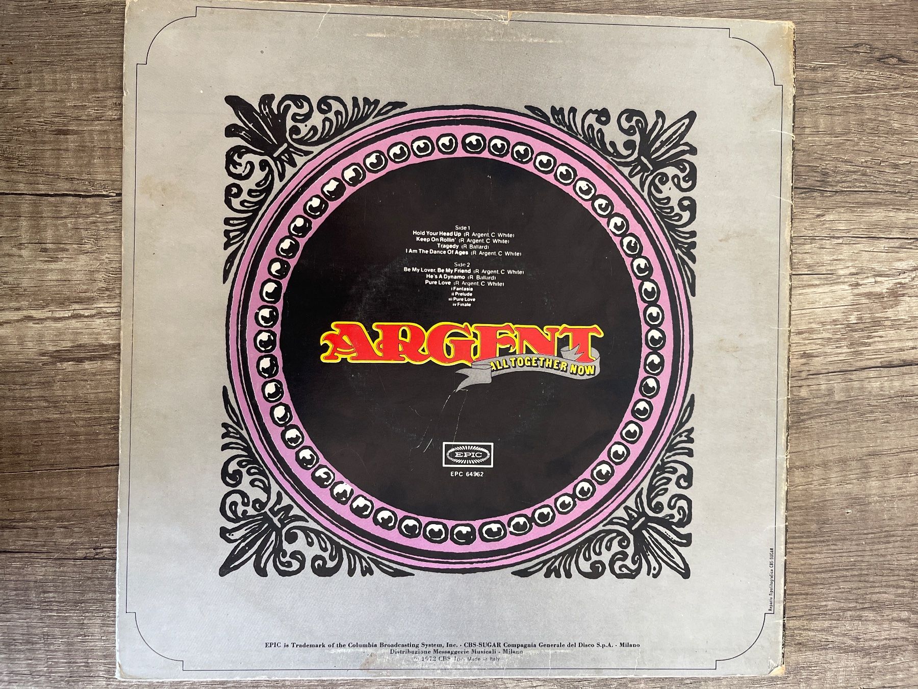 Dischi in vinile: S1809/Argent - All Together Now – Usato da Frutigen venduto da Philippe_jsp 1