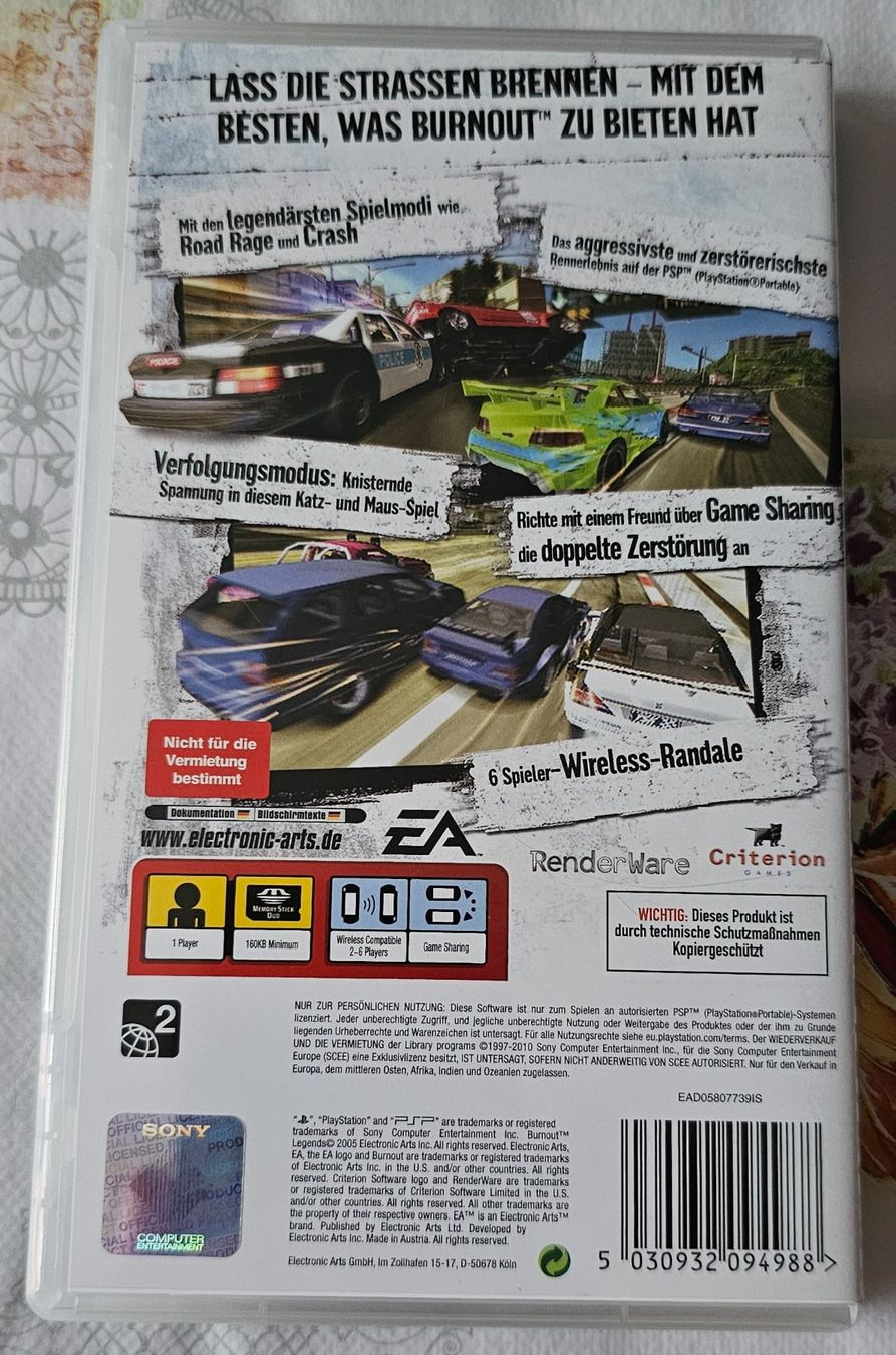 Sony Giochi: PSP Spiel - Burnout Legends – Usato da La Garde venduto da The_Hammer76 1