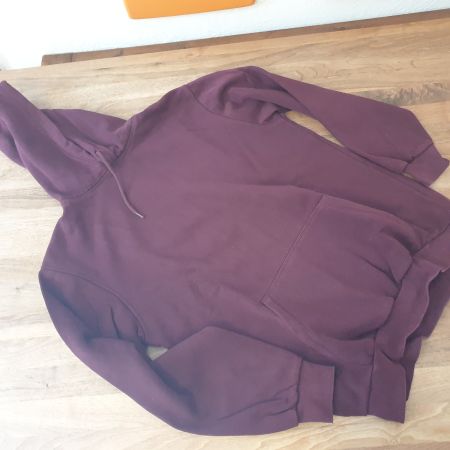 Hoodie, Kapuzenpullover H&M, bordeauxrot, Grösse S