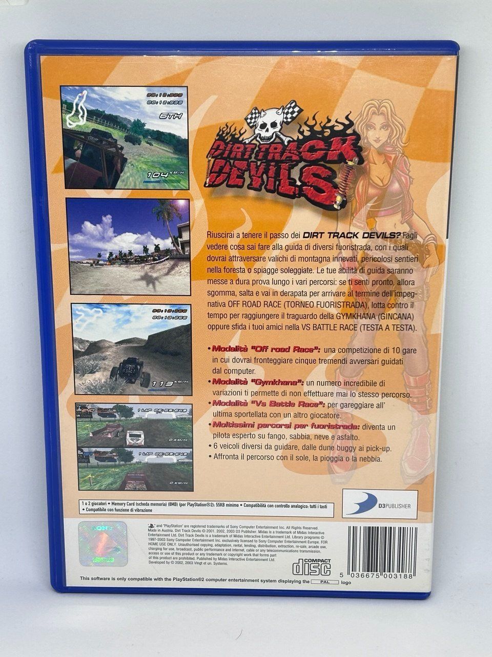 Sony Giochi: Dirt Track Devils per la console (PS2) – Usato da Giubiasco venduto da LorisVale 1