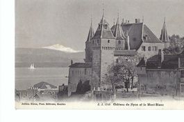 NYON Château et le Mont-Blanc (A)