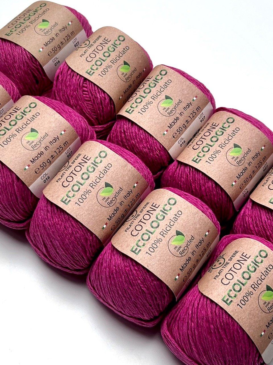 Lana: Baumwolle Cotone Ecologico 10 Knäuel nr.016 – Nuovo e nell'imballaggio originale da Plons venduto da Zimpfer 2