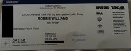 Robbie Williams 4x FRONT FIELD Ticket 09.09.26 Zürich
