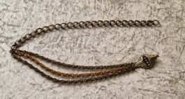Vintage bicolor Kettengürtel Taillengurt mit Glitzersteinen