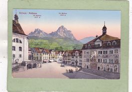 Schwyz Rathaus Mythen  1916
