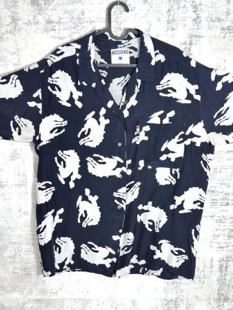 VINTAGE 80s MOSCHINO "CIRCA" SHORT SLEEVES SHIRT SZ: M