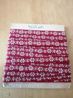Bordüre rot gemustert 405cm - NEU 