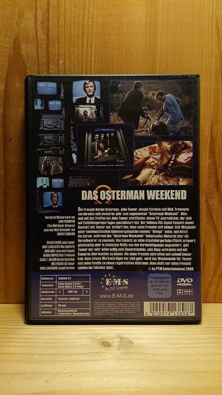 Tutti i DVDs: DAS OSTERMAN WEEKEND DVD mit Rutiger Hauert – Usato da Wilderswil venduto da Exebub 1