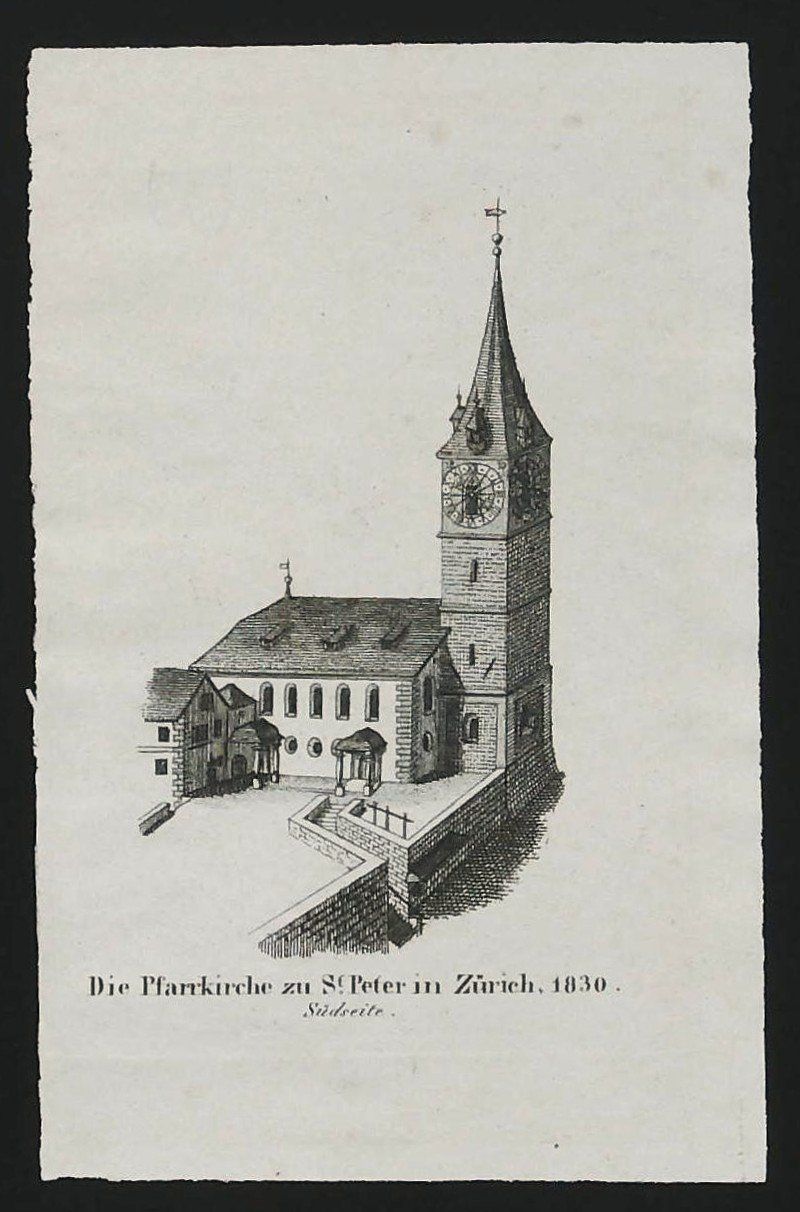 Incisioni: Zürich St. Peter von Keller selten – Usato da Rafz venduto da Helvet32