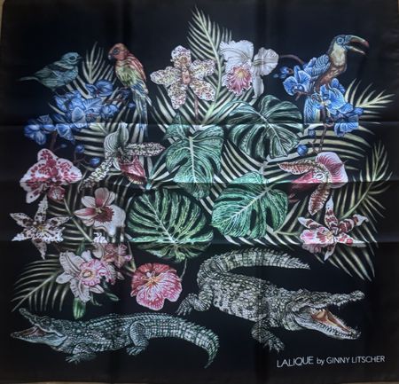 LALIQUE by Ginny Litscher Seidentuch 100% Silk 
