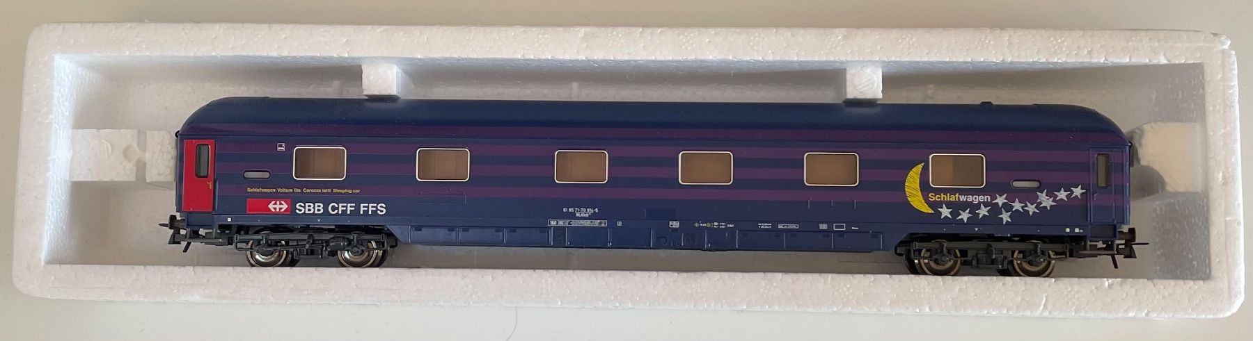 Roco Modellini di ferrovie: Roco 45156 SBB Schlafwagen Occasion – Usato da Blumenstein venduto da Ritschi 3