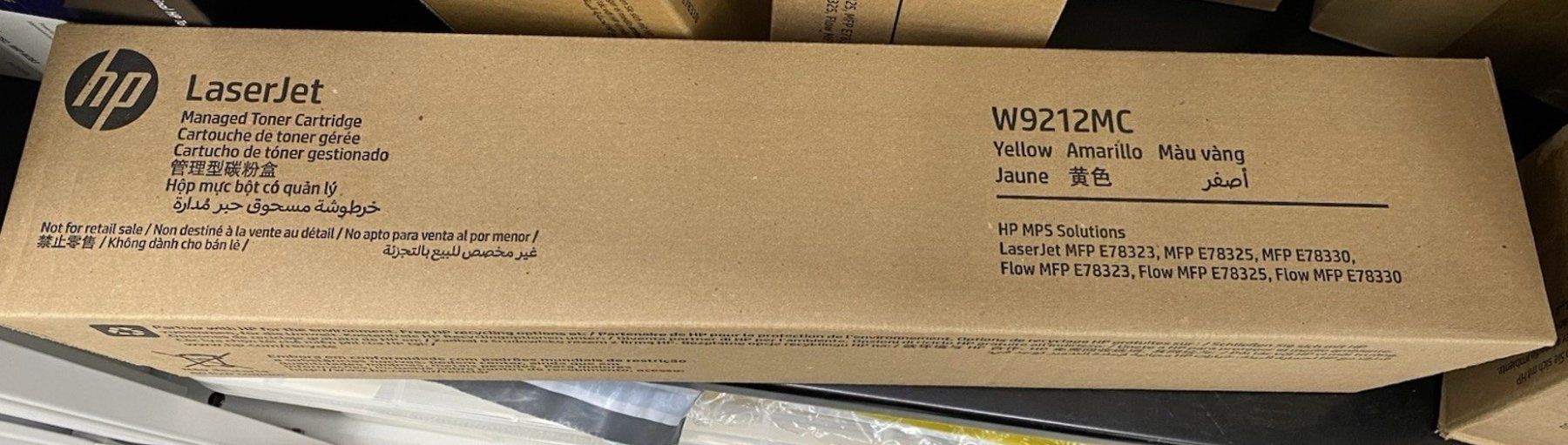Hewlett Packard Cartucce per stampanti & toner: HP LaserJet MFP E78325, Flow E78330 yellow Toner, W9212MC – Nuovo e nell'imballaggio originale da Glattbrugg venduto da copytron 1