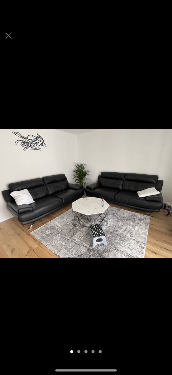 Divani: 3er Echtleder Sofa 2x / Ledersofa – Usato da Dietlikon venduto da AngelinaSt.