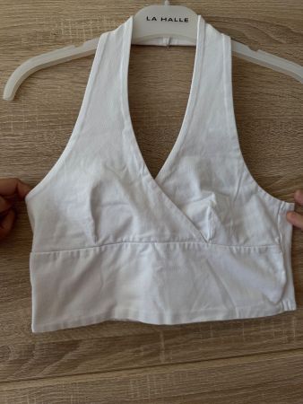 Crop top blanc tendance