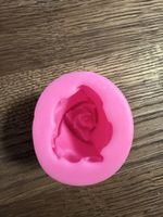 Silikonform Rose rosa 5 cm Durchmesser, neuer Zustand