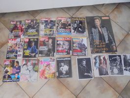 Johnny Hallyday + Laeticia / 14 magazines + 5 poster