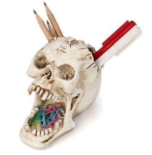 Sistemi di archiviazione: Stiftehalter - Totenkopf Schädel – Nuovo e nell'imballaggio originale da Buchs SG venduto da Skullep 1