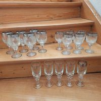 Prunkvolle,elegante,  romantische Vintage Gläser, Weingläser