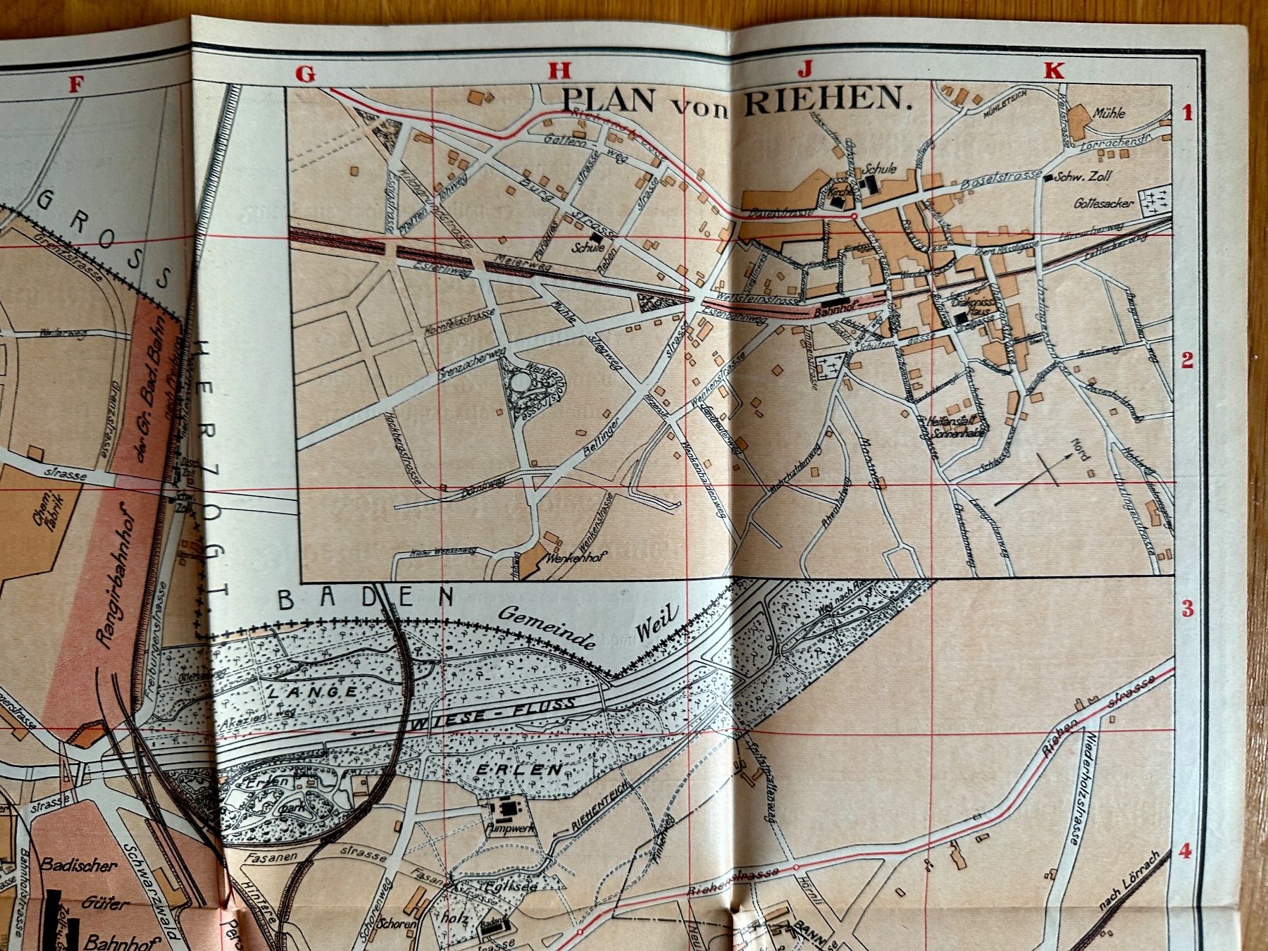 Cartine & Atlanti: Übersichtsplan der Stadt Basel 1915 – Usato da Zürich venduto da allp 2