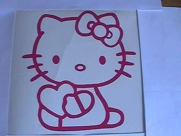 Sticker: Hello Kitty Aufkleber für Heckscheibe – Nuovo (secondo la descrizione) da Aarau venduto da Foruschweiz 1